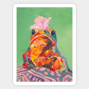 Rainbow Frog Acrylic Pop-Art Magnet